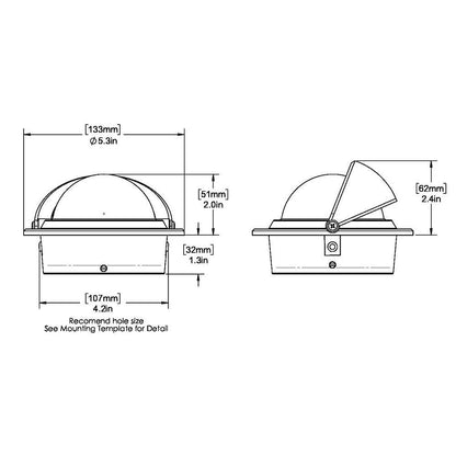 Suncoast Marine and Auto offers Ritchie F-83 Voyager Compass - Flush Mount - Black [F-83]