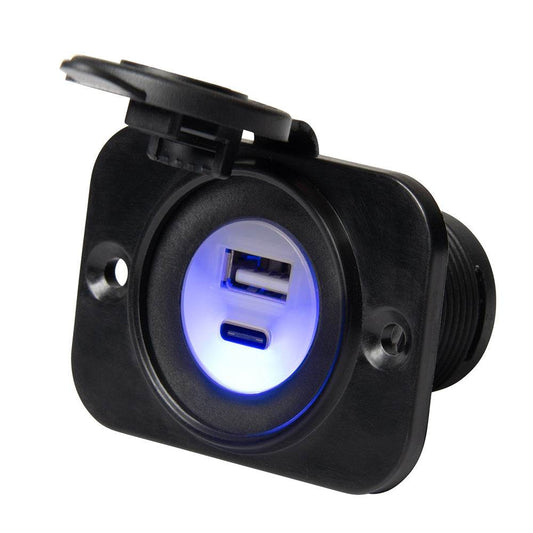 Suncoast Marine and Auto offers Marinco Sealink Dual USB-A/C Combo Charger [12VDUSBAC]