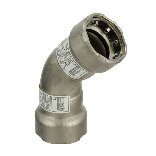 Suncoast Marine and Auto offers Viega MegaPress 316 FKM 1-1/2" 45 Degree Elbow [91775]