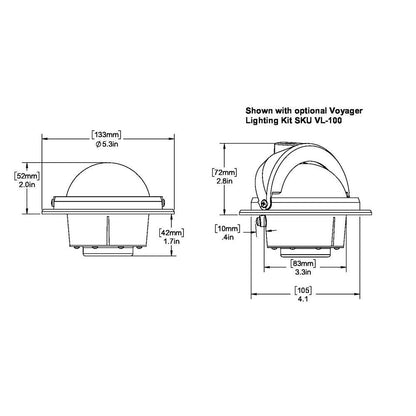 Suncoast Marine and Auto offers Ritchie RU-90 Voyager Compass - Flush Mount - Black [RU-90]