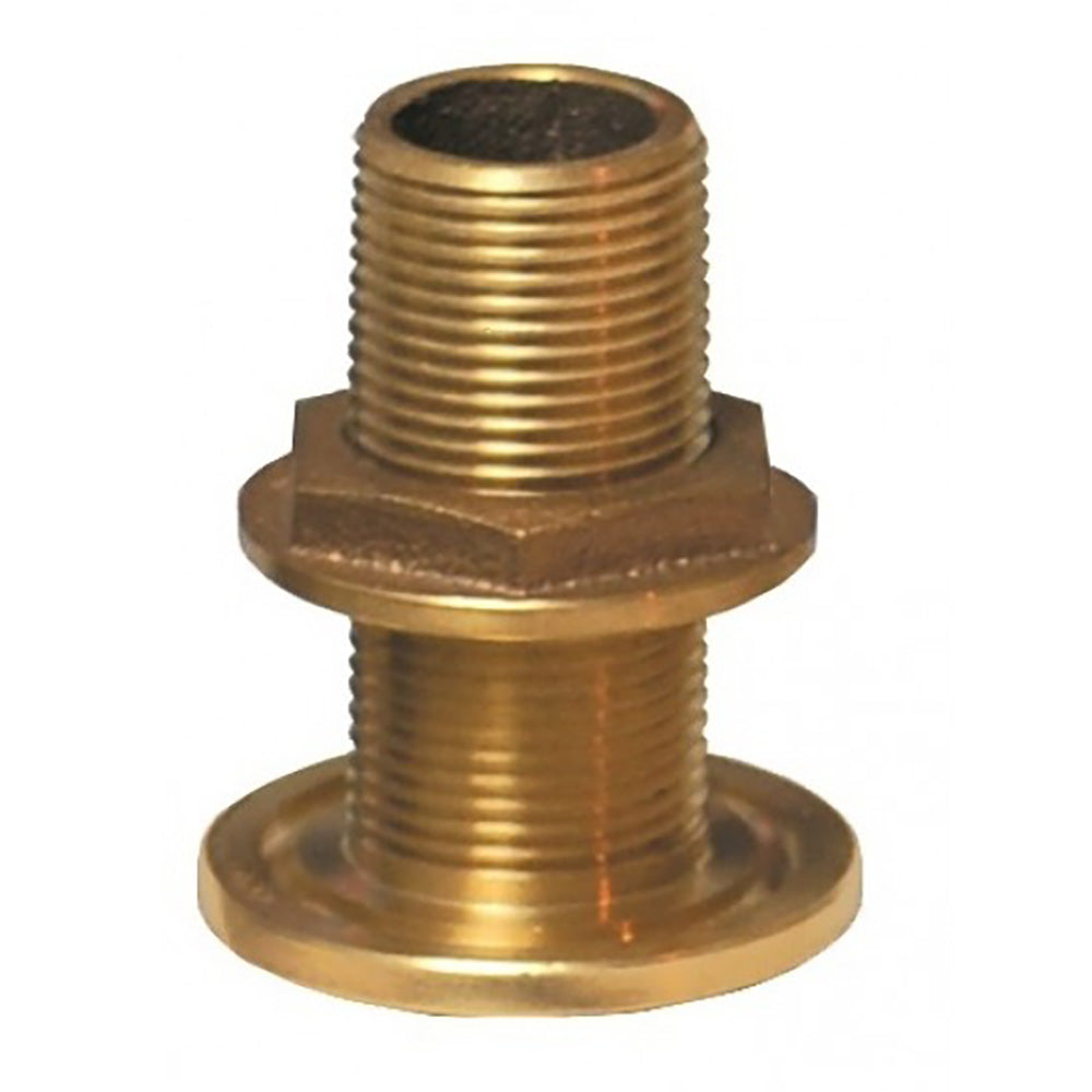 Suncoast Marine and Auto offers GROCO 2-1/2" Bronze Thru-Hull Fitting w/Nut [TH-2500-W]