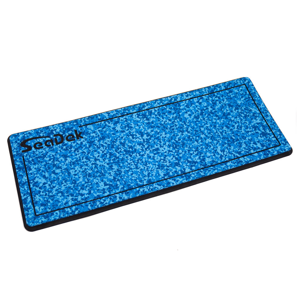 Suncoast Marine and Auto offers SeaDek 14 x 36" 20mm Dual Density Small Helm Pad w/SeaDek Logo - Brushed Texture - Aqua Camo/Black (355.6mm x 914.4mm x 20mm) [37925-81119]