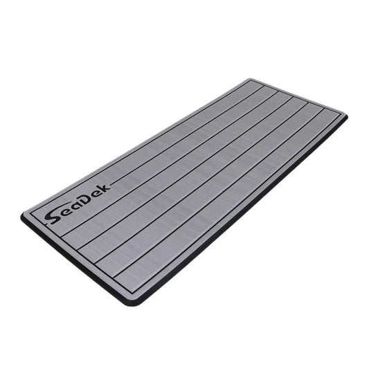 Suncoast Marine and Auto offers SeaDek 16 x 39" 20mm Dual Density Large Teak Helm Pad w/SeaDek Logo - Brushed Texture - Storm Gray/Black (406.4mm x 990.6mm x 20mm) [53601-80324]