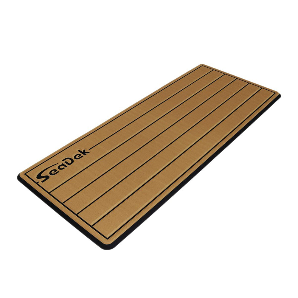 Suncoast Marine and Auto offers SeaDek 16 x 39" 20mm Dual Density Large Teak Helm Pad w/SeaDek Logo - Brushed Texture - Mocha/Black (406.4mm x 990.6mm x 20mm) [53601-80327]