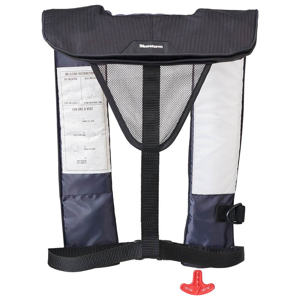 Suncoast Marine and Auto offers Bluestorm Cirrus 26 Auto/Manual Type V Inflatable PFD - Apex Black [SL6F-21-BLK]