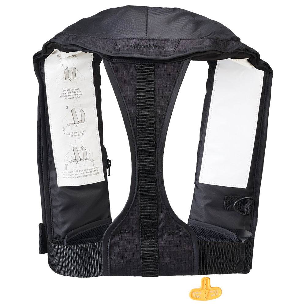 Suncoast Marine and Auto offers Bluestorm Stratus 35 Auto Type II Inflatable PFD - Apex Black [T1H-19-BLK]