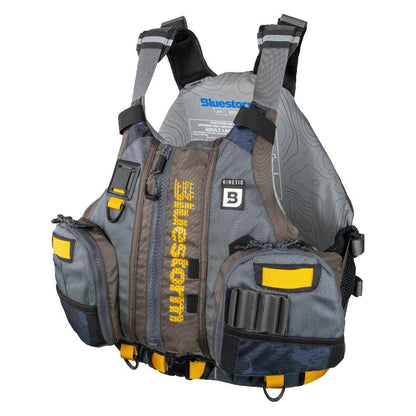 Suncoast Marine and Auto offers Bluestorm Kinetic Kayak Fishing Vest - Legendary Taupe - S/M [BS-409-TPE-S/M]