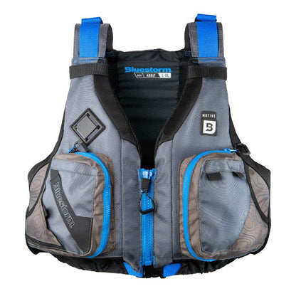 Suncoast Marine and Auto offers Bluestorm Motive Kayak Fishing Vest - Deep Blue - S/M [BS-248-TPE-S/M]