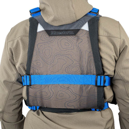 Suncoast Marine and Auto offers Bluestorm Motive Kayak Fishing Vest - Deep Blue - S/M [BS-248-TPE-S/M]