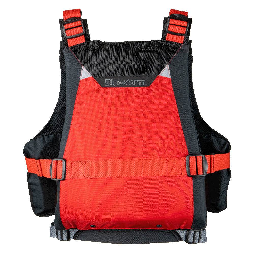 Suncoast Marine and Auto offers Bluestorm Motive Kayak Fishing Vest - Nitro Red - S/M [BS-248-RDD-S/M]