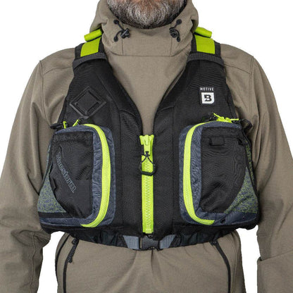 Suncoast Marine and Auto offers Bluestorm Motive Kayak Fishing Vest - Hi-Vis - S/M [BS-248-HVS-S/M]