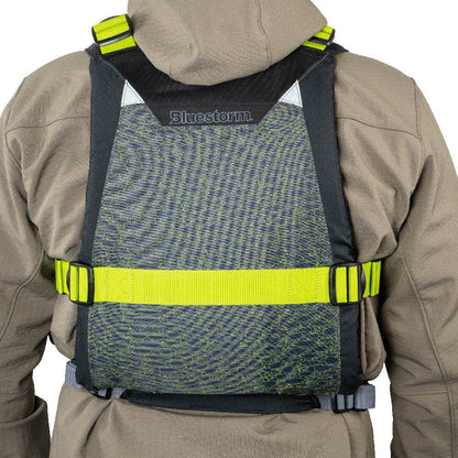 Suncoast Marine and Auto offers Bluestorm Motive Kayak Fishing Vest - Hi-Vis - S/M [BS-248-HVS-S/M]