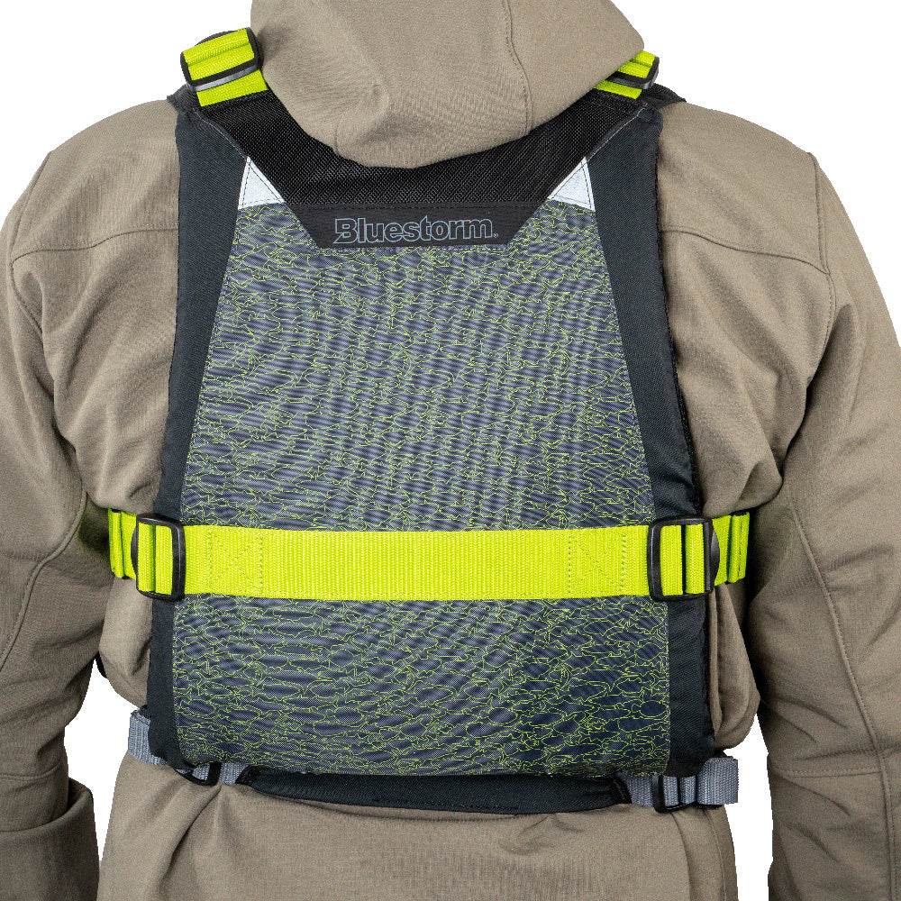 Suncoast Marine and Auto offers Bluestorm Motive Kayak Fishing Vest - Hi-Vis - 2XL/3XL [BS-248-HVS-2/3XL]