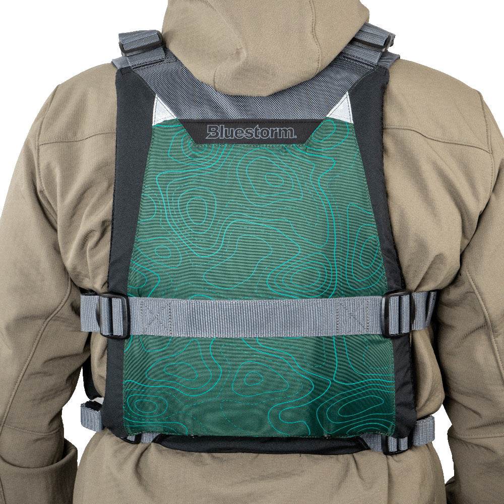 Suncoast Marine and Auto offers Bluestorm Motive Kayak Fishing Vest - Hunter Green - S/M [BS-248-HNT-S/M]