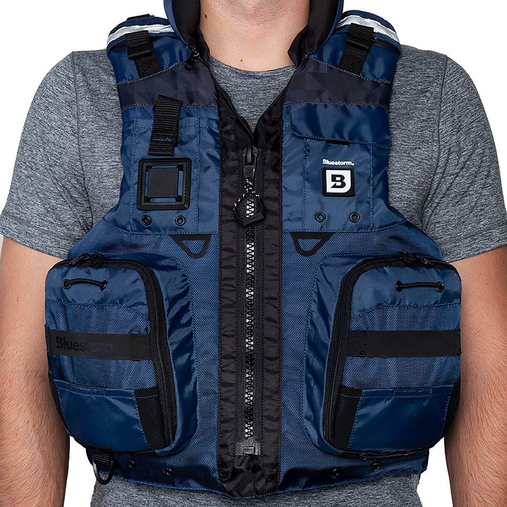 Suncoast Marine and Auto offers Bluestorm Classic Adult Fishing Life Jacket - Deep Blue - S/M [BS-70B-NAV-S/M]