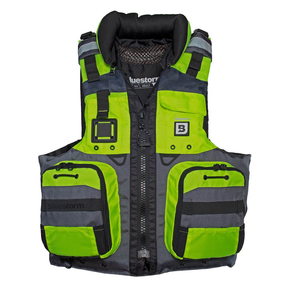 Suncoast Marine and Auto offers Bluestorm Classic Adult Fishing Life Jacket - Hi-Vis - S/M [BS-70B-HVS-S/M]