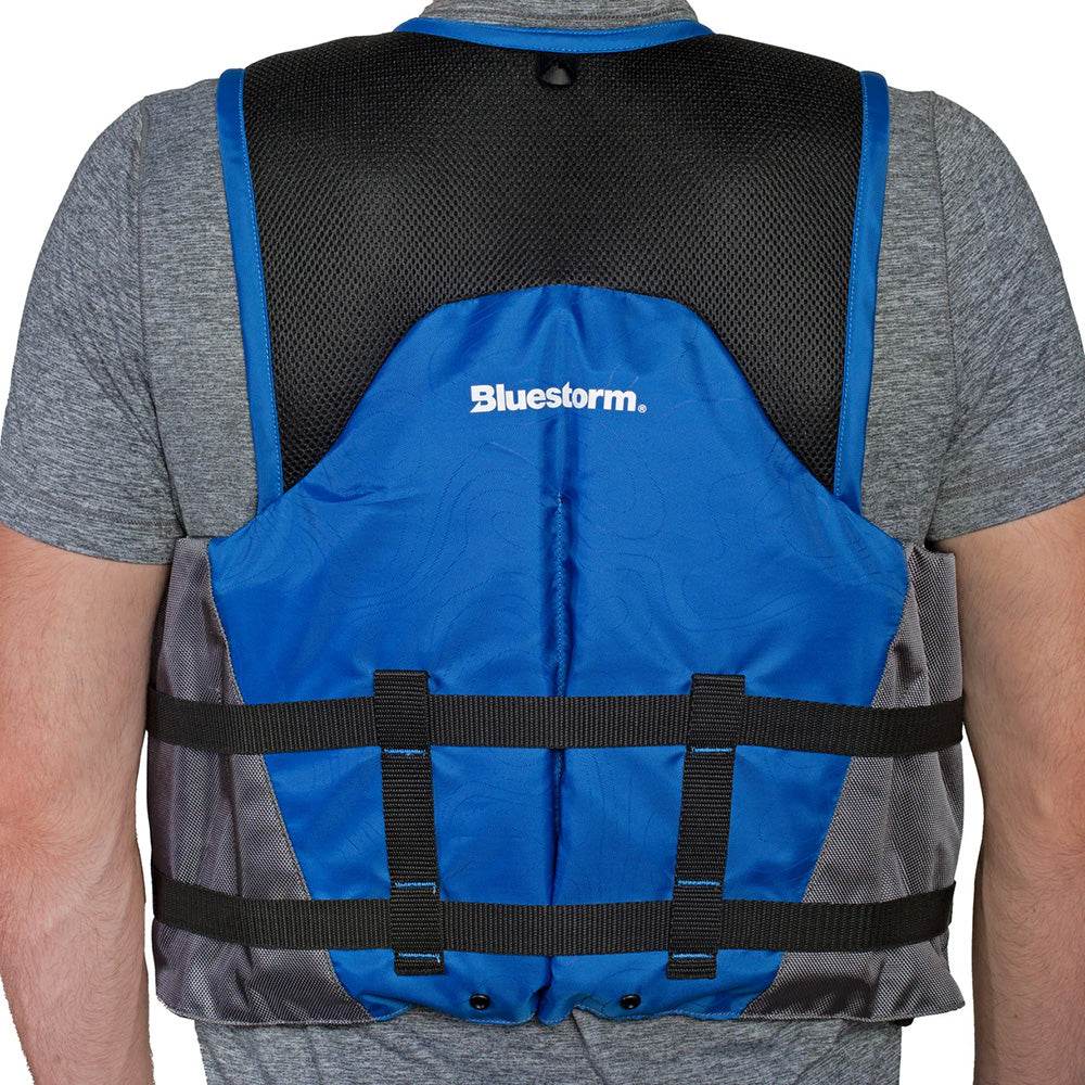 Suncoast Marine and Auto offers Bluestorm Sportsman Adult Mesh Fishing Life Jacket - Deep Blue - S/M [BS-105-BLU-S/M]