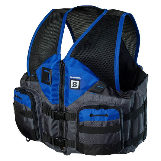 Suncoast Marine and Auto offers Bluestorm Sportsman Adult Mesh Fishing Life Jacket - Deep Blue - S/M [BS-105-BLU-S/M]