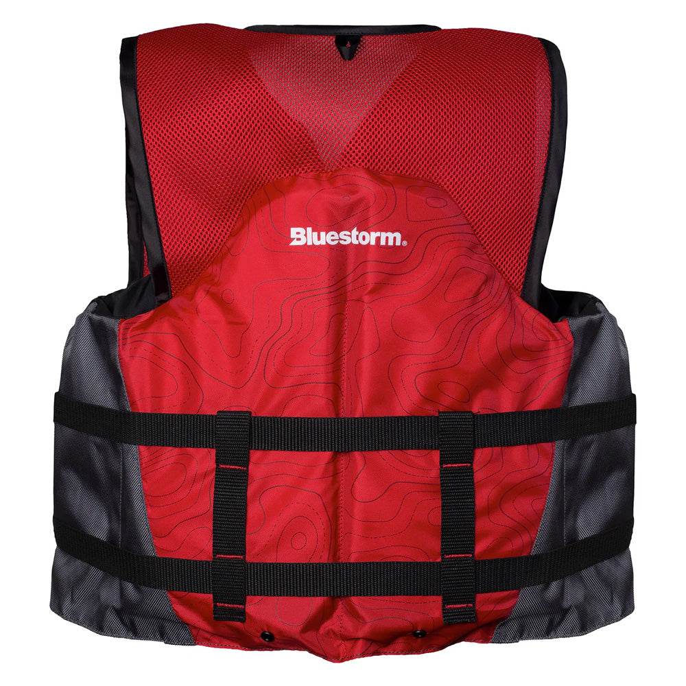 Suncoast Marine and Auto offers Bluestorm Sportsman Adult Mesh Fishing Life Jacket - Nitro Red - S/M [BS-105-FDC-S/M]