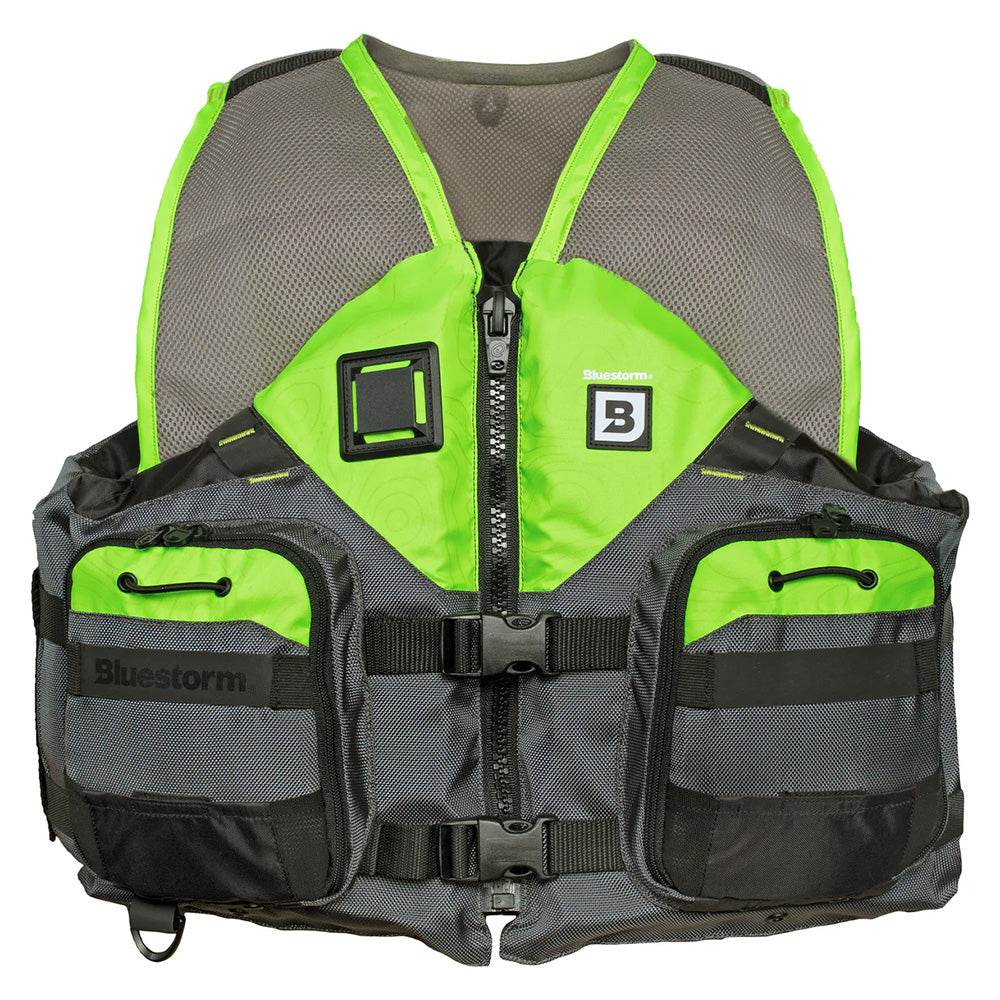 Suncoast Marine and Auto offers Bluestorm Sportsman Adult Mesh Fishing Life Jacket - Hi-Vis - S/M [BS-105-HVS-S/M]