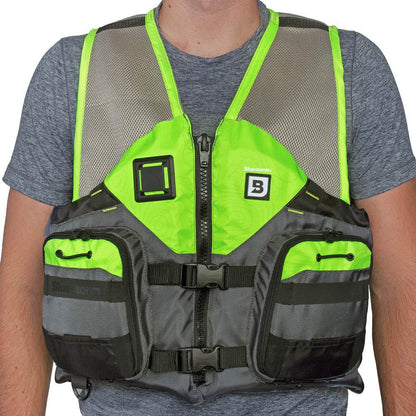 Suncoast Marine and Auto offers Bluestorm Sportsman Adult Mesh Fishing Life Jacket - Hi-Vis - S/M [BS-105-HVS-S/M]