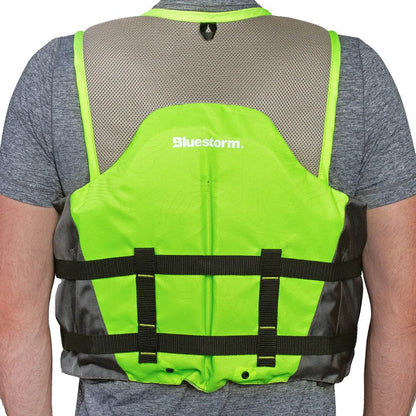 Suncoast Marine and Auto offers Bluestorm Sportsman Adult Mesh Fishing Life Jacket - Hi-Vis - S/M [BS-105-HVS-S/M]