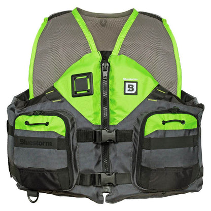 Suncoast Marine and Auto offers Bluestorm Sportsman Adult Mesh Fishing Life Jacket - Hi-Vis - 2XL/3XL [BS-105-HVS-2/3X]