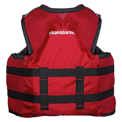 Suncoast Marine and Auto offers Bluestorm Sportsman Youth Mesh Fishing Life Jacket - Nitro Red [BS-105-RED-Y]