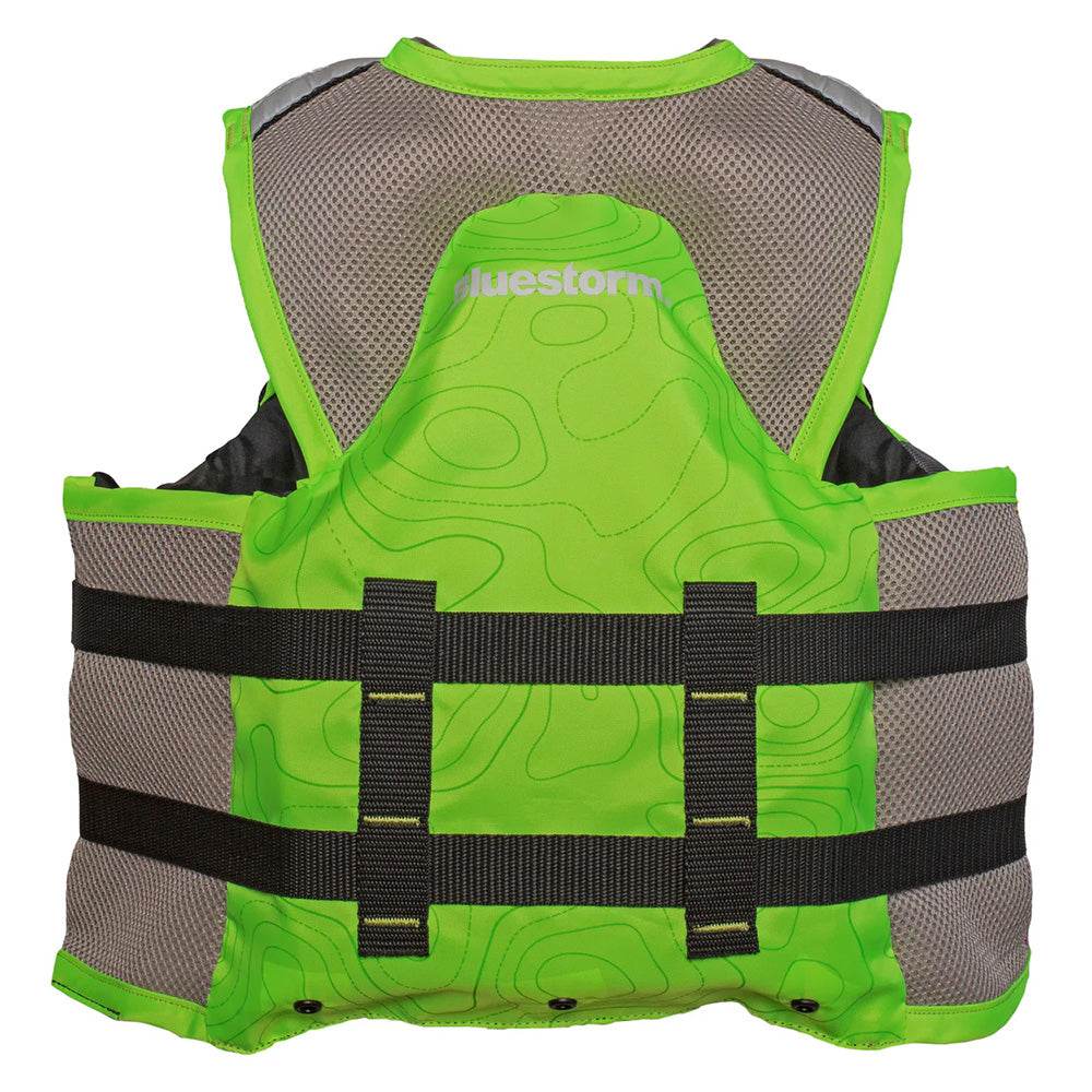 Suncoast Marine and Auto offers Bluestorm Sportsman Youth Mesh Fishing Life Jacket - Hi-Vis [BS-105-HVS-Y]