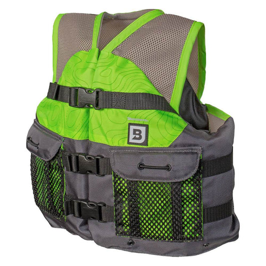 Suncoast Marine and Auto offers Bluestorm Sportsman Youth Mesh Fishing Life Jacket - Hi-Vis [BS-105-HVS-Y]