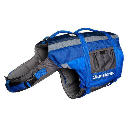 Suncoast Marine and Auto offers Bluestorm Dog Paddler Life Jacket - Deep Blue - Medium [BS-ADV-BLU-MEDIUM]