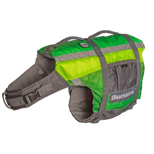 Suncoast Marine and Auto offers Bluestorm Dog Paddler Life Jacket - Hi-Vis - Medium [BS-ADV-HVS-MEDIUM]