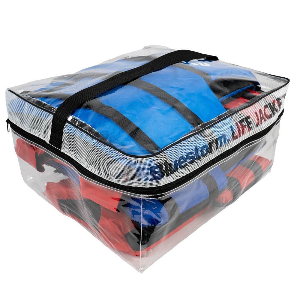 Suncoast Marine and Auto offers Type III General Boating Adult Universal Foam Life Jacket - Blue/Red *4-Pack [BS-165-B/R-4]