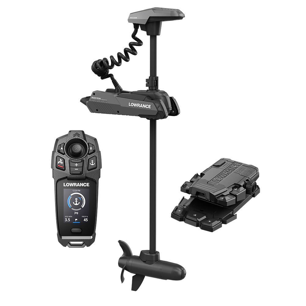 Suncoast Marine and Auto offers Lowrance Recon FW 54" Trolling Motor - Includes Freesteer Joystick Remote, Wireless Foot Pedal HDI Nosecone [000-16173-001]