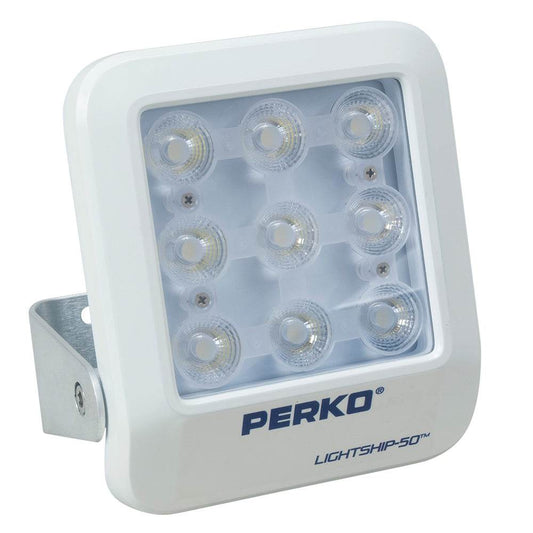 Suncoast Marine and Auto offers Perko Lightship 50 LED High Performance Floodlight - 12/24V - White [1643050F0W]