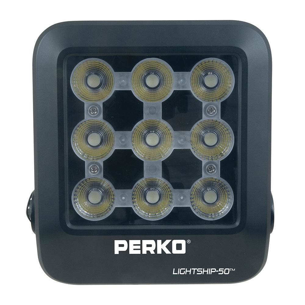 Suncoast Marine and Auto offers Perko Lightship 50 LED High Performance Floodlight - 12/24V - Black [1643050F0B]