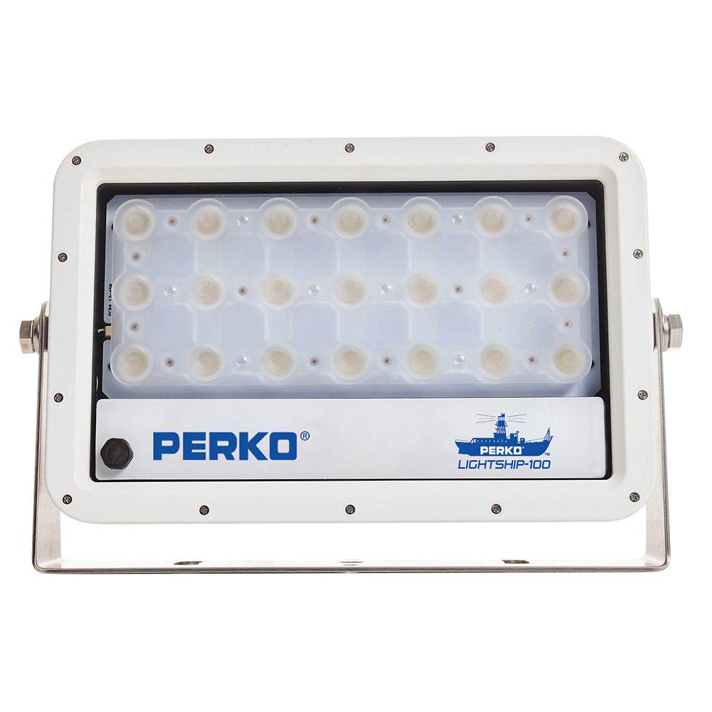 Suncoast Marine and Auto offers Perko Lightship 100 LED High Performance Floodlight - 12/24V - White [1643100F0W]