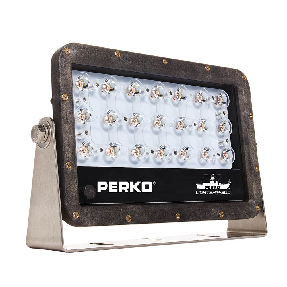 Suncoast Marine and Auto offers Perko Lightship 100 LED High Performance Floodlight - 12/24V - Black [1643100F0B]