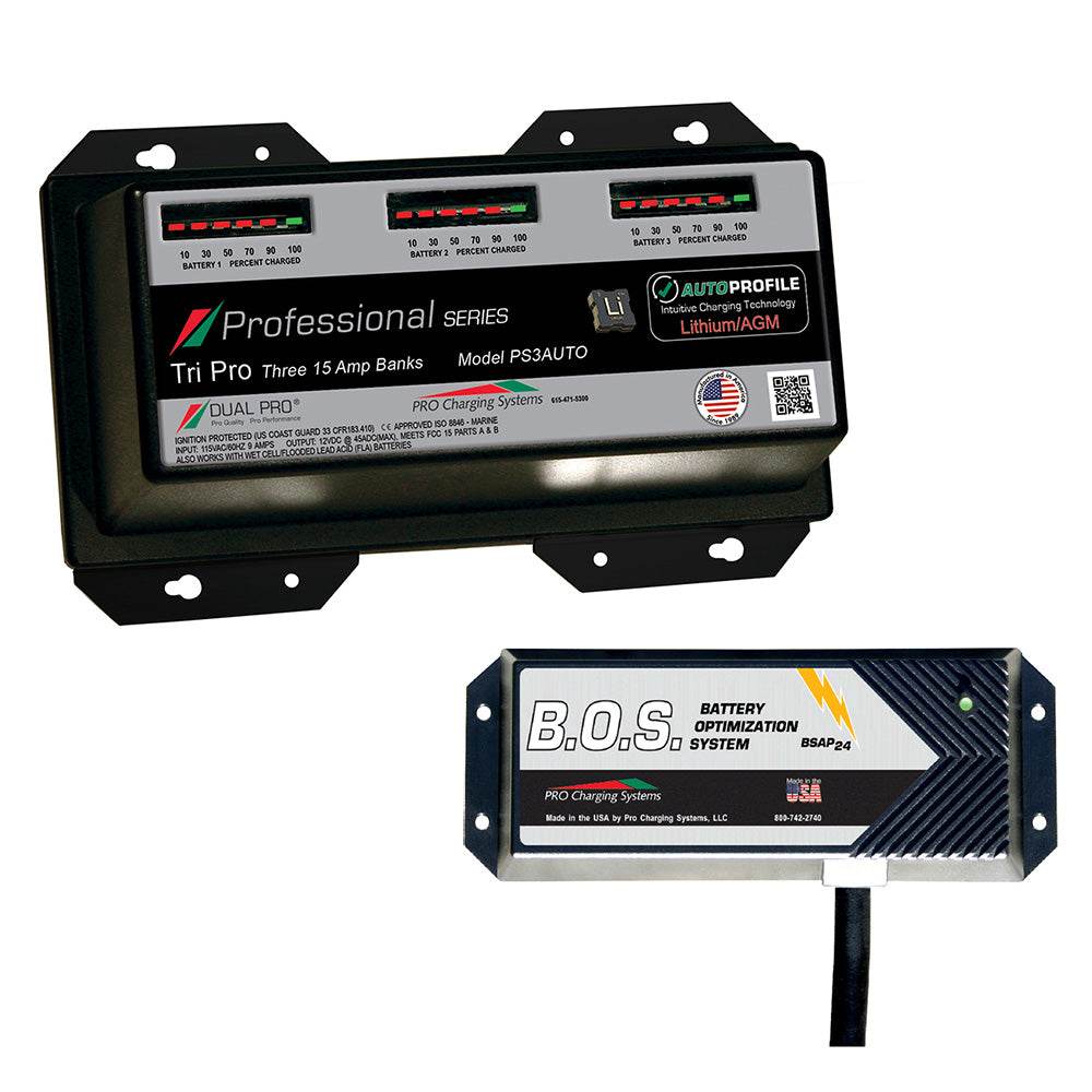 Suncoast Marine and Auto offers Dual Pro PS3 Auto 3 Bank Battery Charger w/2 Bank B.O.S. [PS3AUTO/BOS12V2]