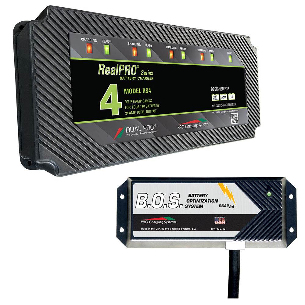 Suncoast Marine and Auto offers Dual Pro RS4 4 Bank Battery Charger w/2 Bank B.O.S. [RS4/BOS12V2]