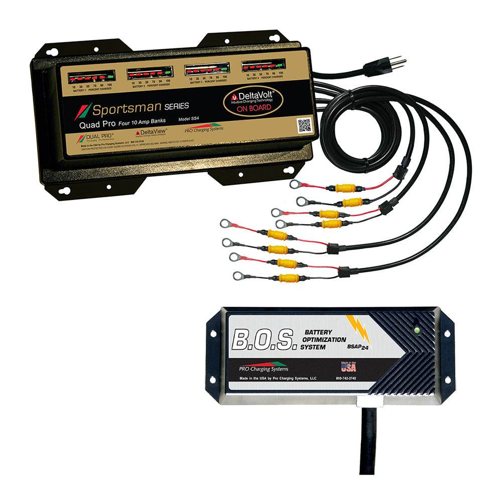 Suncoast Marine and Auto offers Dual Pro SS4 4 Bank Battery Charger w/2 Bank B.O.S. [SS4/BOS12V2]