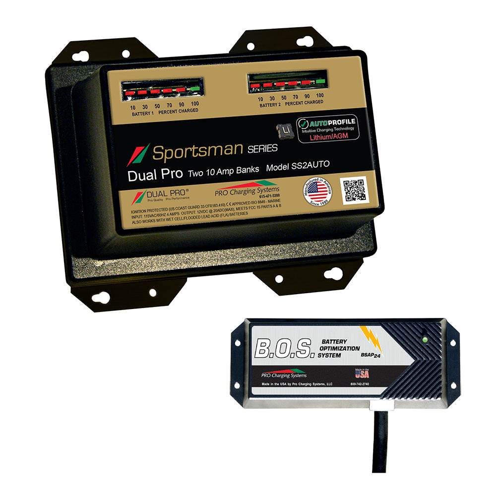 Suncoast Marine and Auto offers Dual Pro SS2 Auto 2 Bank Battery Charger w/2 Bank B.O.S. [SS2AUTO/BOS12V2]