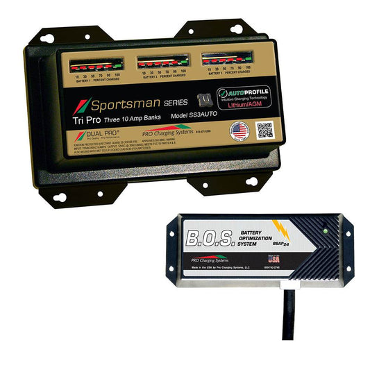 Suncoast Marine and Auto offers Dual Pro SS3 Auto 3 Bank Battery Charger w/2 Bank B.O.S. [SS3AUTO/BOS12V2]