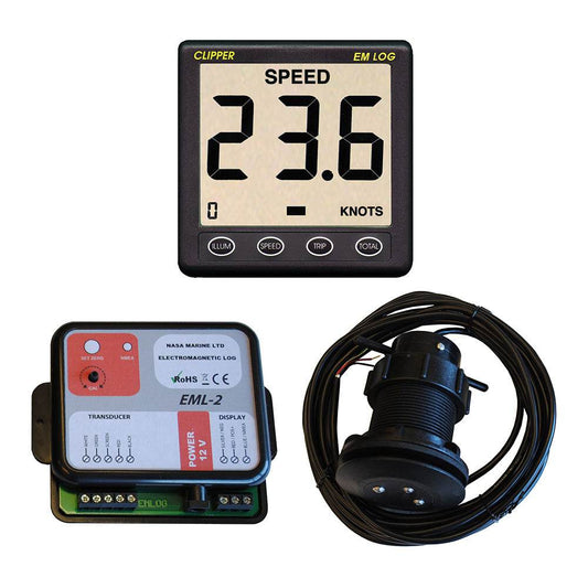 Suncoast Marine and Auto offers Clipper Electromagnetic 2 Speed Log Display Data Box Electromagnetic Log [EML-2+CLIP EM LOG]