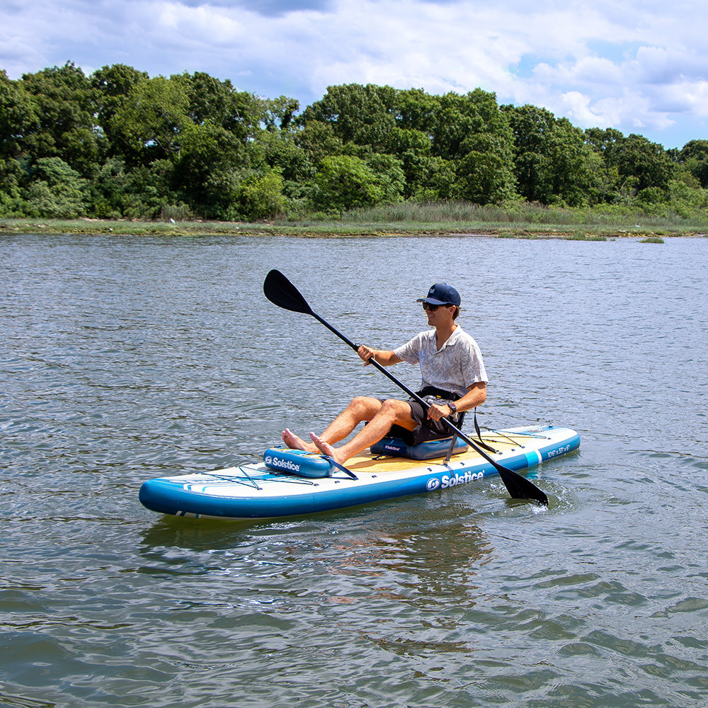 Suncoast Marine and Auto offers Soltice Watersports 10'6" Rambler Inflatable Stand-Up Paddleboard/Kayak 2-In-1 Kit w/Seat Convertible Paddle - Blue [36200]