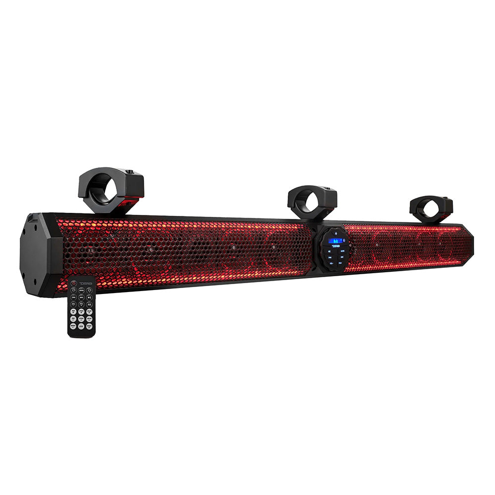 Suncoast Marine and Auto offers DS18 37" Marine Amplified Sound Bar w/Bluetooth 1200W w/10 Speaker System RGB LED [SB37BTXRGB]