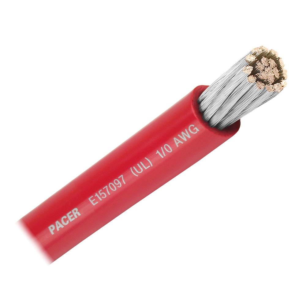 Suncoast Marine and Auto offers Pacer Red 1/0 AWG Battery Cable - 50' [WUL1/0RD-50]