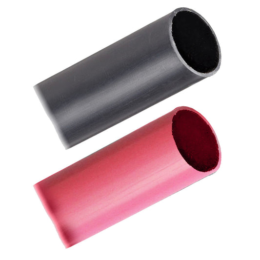 Suncoast Marine and Auto offers Pacer Battery Cable Heavy Wall Heat Shrink Tubing - 1" x 3" - Black/Red (2-Pieces Combo Pack) [BHW1-3BKRD]