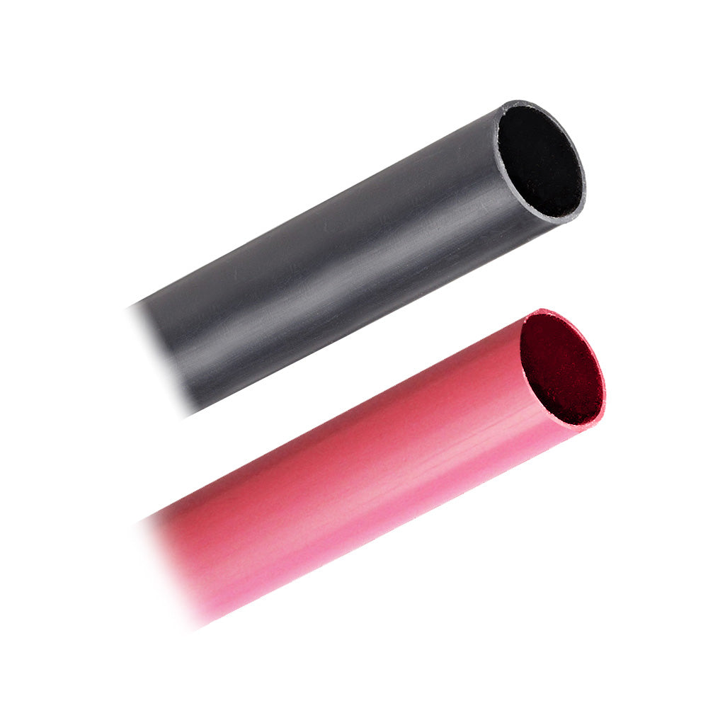 Suncoast Marine and Auto offers Pacer Battery Cable Heavy Wall Heat Shrink Tubing - 3/4" x 3" - Black/Red (2-Pieces Combo Pack) [BHW3/4-3BKRD]