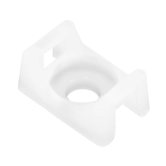 Pacer Screw Down Cable Tie Mount - #8 Screw Mount Method - Natural Color - 100 Pack (CTM2S8-100) - Suncoast Marine and Auto Supply 